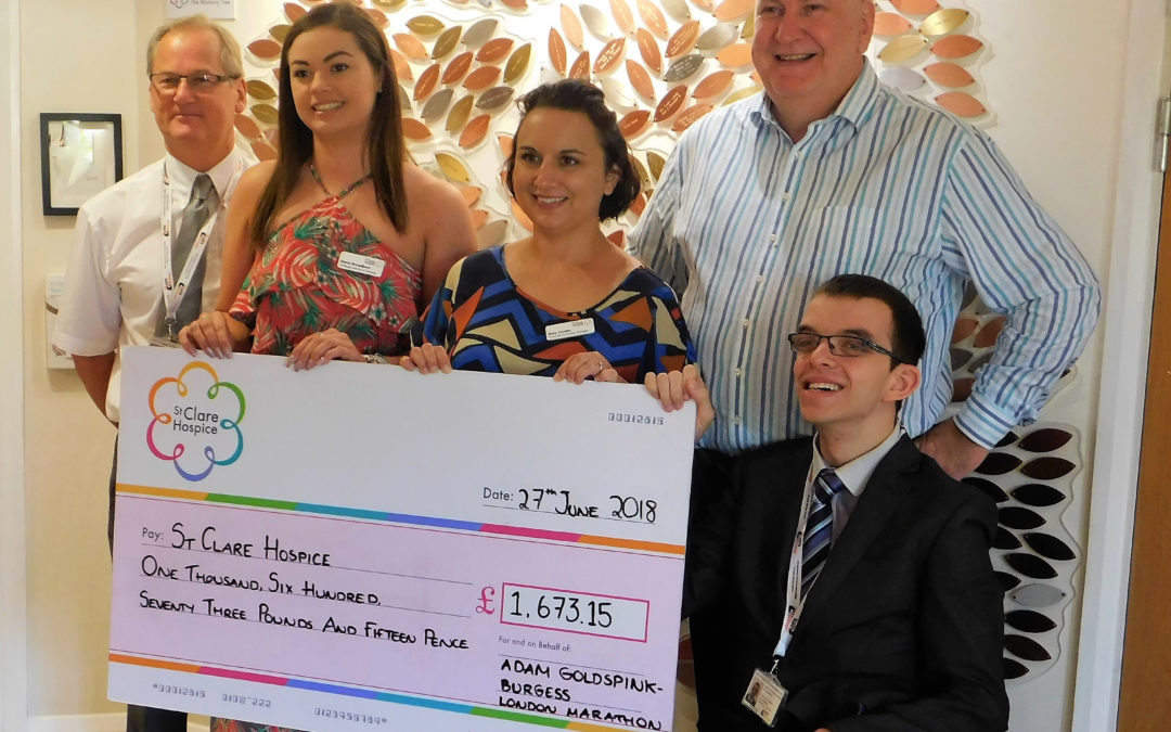 Further support for our chosen charity – St Clare Hospice