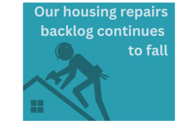 Congratulations to our housing repairs and void teams for the amazing progress made in the last 6 weeks