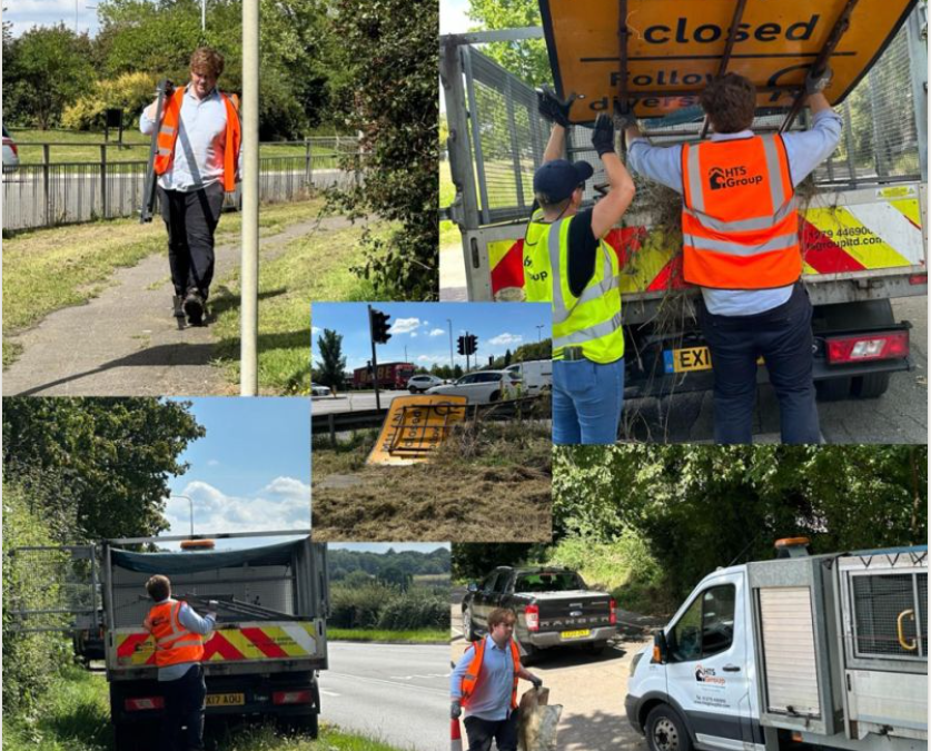 Our actions to enhance the town’s appearance and improve road safety.