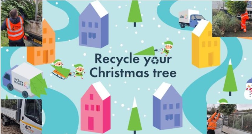 HTS supporting St Clare Hospice Recycle your Christmas Tree Appeal